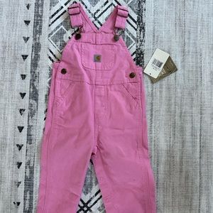 Carhartt pink overalls relax fit 12m
